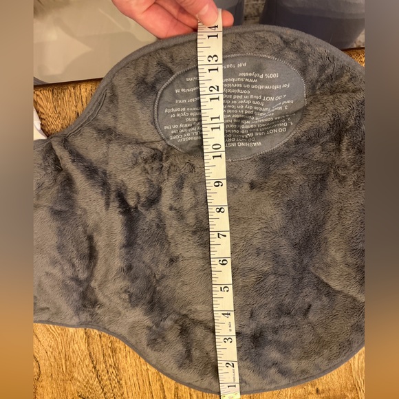 Sunbeam preowned heating pad wraps around body for pain relief gray soft - Picture 6 of 7